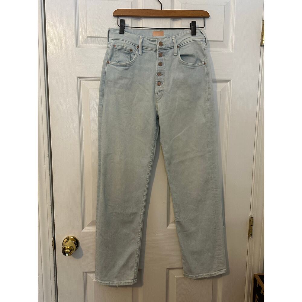 Mother Pixie Tomcat Ankle Pina Colada Paradise Jeans Size 27 Light Wash